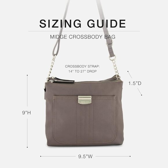 Women's Faux Leather Crossbody Bag with Adjustable Strap and Multiple Pockets - Picture 5 of 6